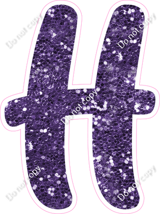 CU 23.5" Individuals - Purple Sparkle H