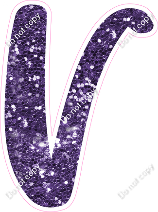 CU 23.5" Individuals - Purple Sparkle V