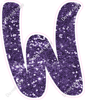 CU 23.5" Individuals - Purple Sparkle W