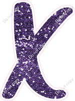 CU 23.5" Individuals - Purple Sparkle X