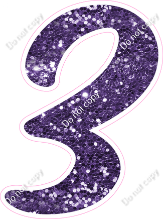 CU 23.5" Individuals - Purple Sparkle 3