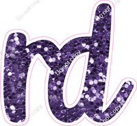 CU 23.5" Individuals - Purple Sparkle RD