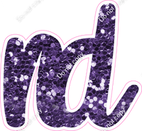 CU 23.5" Individuals - Purple Sparkle ND