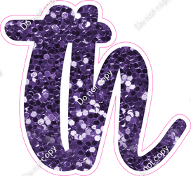 CU 23.5" Individuals - Purple Sparkle TH