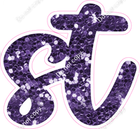 CU 23.5" Individuals - Purple Sparkle ST