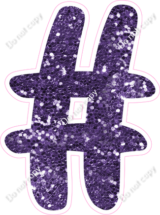 CU 23.5" Individuals - Purple Sparkle #