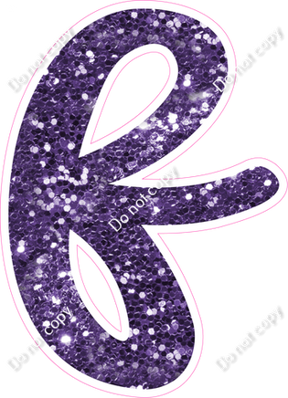 CU 23.5" Individuals - Purple Sparkle f