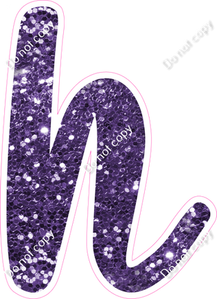 CU 23.5" Individuals - Purple Sparkle h