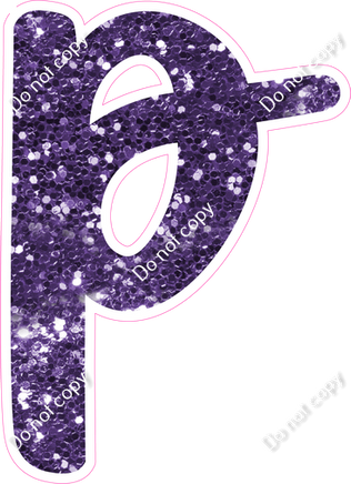 CU 23.5" Individuals - Purple Sparkle p