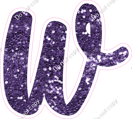 CU 23.5" Individuals - Purple Sparkle w