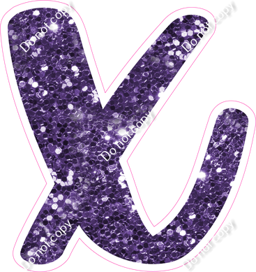 CU 23.5" Individuals - Purple Sparkle x