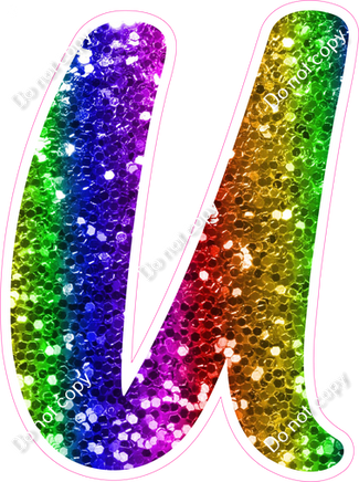 CU 23.5" Individuals - Rainbow Sparkle U