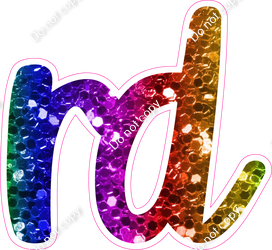 CU 23.5" Individuals - Rainbow Sparkle RD