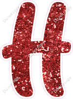 CU 23.5" Individuals - Red Sparkle H