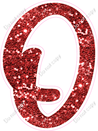 CU 23.5" Individuals - Red Sparkle O