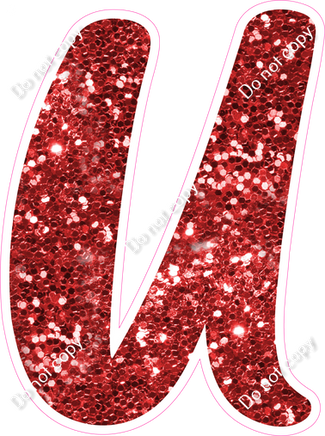CU 23.5" Individuals - Red Sparkle U