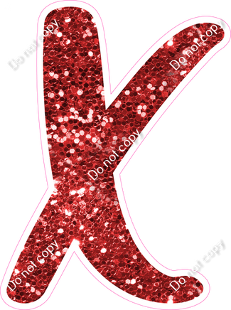 CU 23.5" Individuals - Red Sparkle X