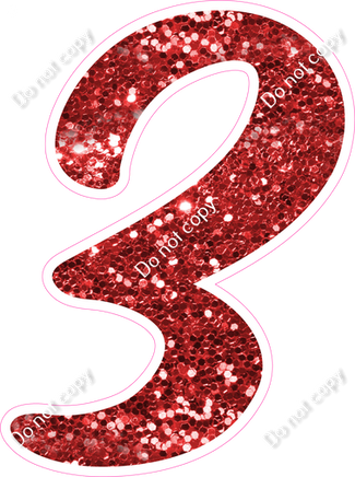 CU 23.5" Individuals - Red Sparkle 3