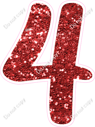 CU 23.5" Individuals - Red Sparkle 4