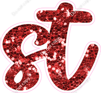 CU 23.5" Individuals - Red Sparkle ST