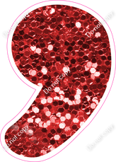CU 23.5" Individuals - Red Sparkle Apostrophe