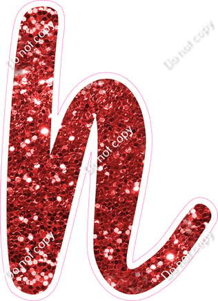 CU 23.5" Individuals - Red Sparkle h