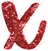 CU 23.5" Individuals - Red Sparkle x