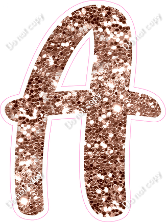 CU 23.5" Individuals - Rose Gold Sparkle A