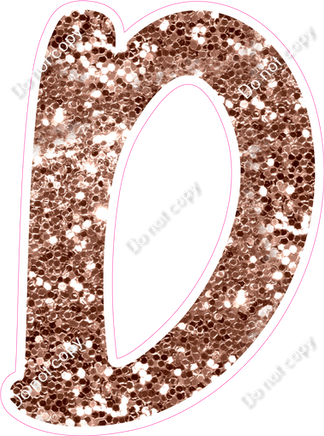 CU 23.5" Individuals - Rose Gold Sparkle D