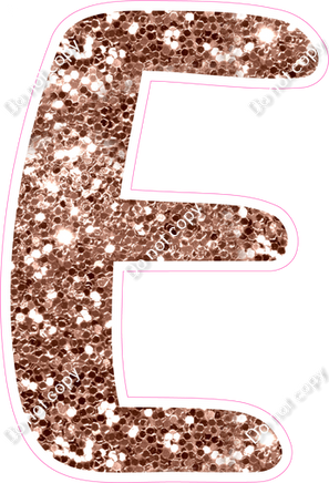 CU 23.5" Individuals - Rose Gold Sparkle E