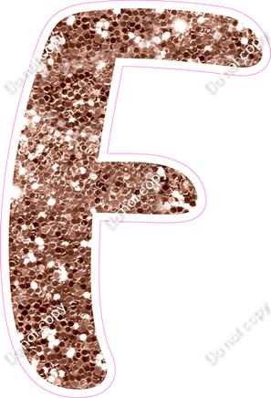 CU 23.5" Individuals - Rose Gold Sparkle F