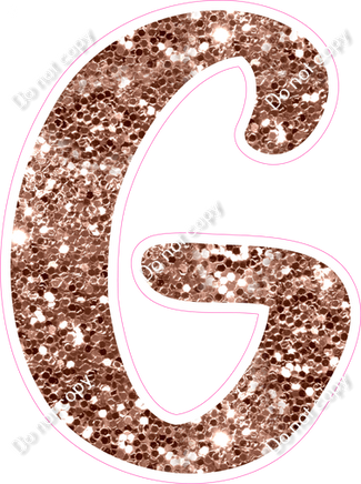 CU 23.5" Individuals - Rose Gold Sparkle G