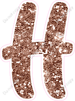 CU 23.5" Individuals - Rose Gold Sparkle H