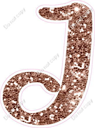 CU 23.5" Individuals - Rose Gold Sparkle J