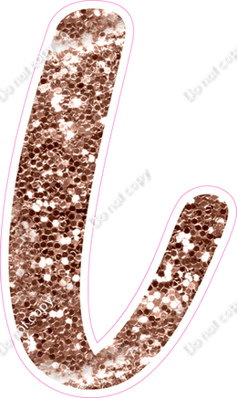 CU 23.5" Individuals - Rose Gold Sparkle L