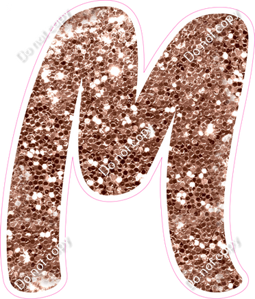 CU 23.5" Individuals - Rose Gold Sparkle M