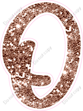 CU 23.5" Individuals - Rose Gold Sparkle O