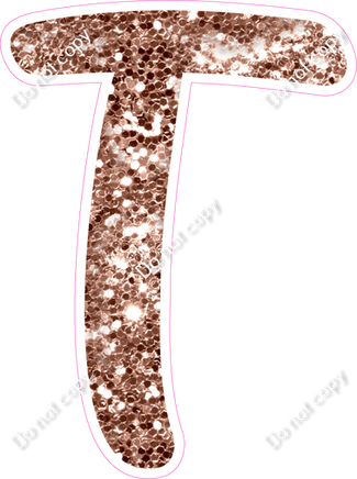 CU 23.5" Individuals - Rose Gold Sparkle T