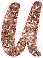 CU 23.5" Individuals - Rose Gold Sparkle U