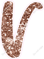 CU 23.5" Individuals - Rose Gold Sparkle V