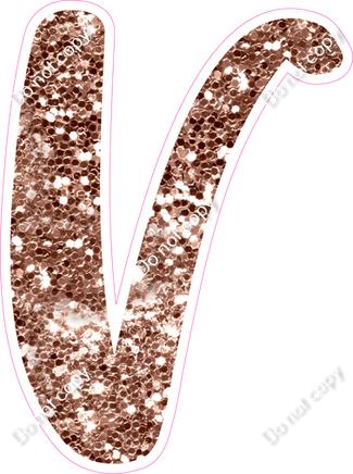 CU 23.5" Individuals - Rose Gold Sparkle V