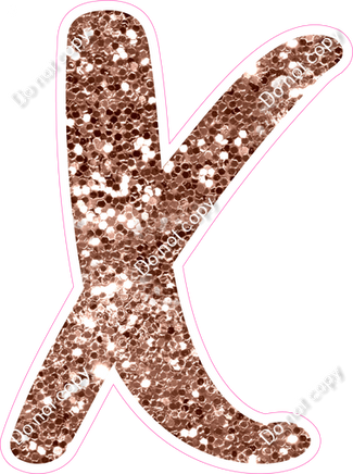 CU 23.5" Individuals - Rose Gold Sparkle X