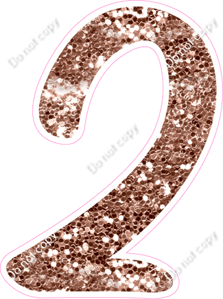 CU 23.5" Individuals - Rose Gold Sparkle 2