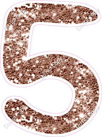 CU 23.5" Individuals - Rose Gold Sparkle 5