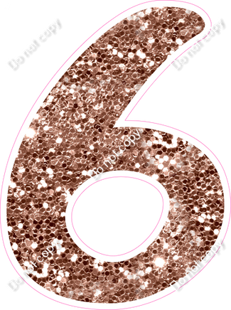 CU 23.5" Individuals - Rose Gold Sparkle 6