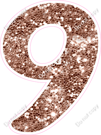 CU 23.5" Individuals - Rose Gold Sparkle 9