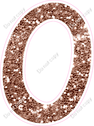 CU 23.5" Individuals - Rose Gold Sparkle