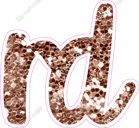 CU 23.5" Individuals - Rose Gold Sparkle RD