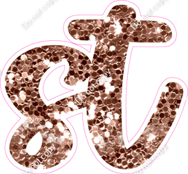 CU 23.5" Individuals - Rose Gold Sparkle ST