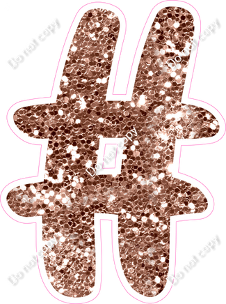 CU 23.5" Individuals - Rose Gold Sparkle #